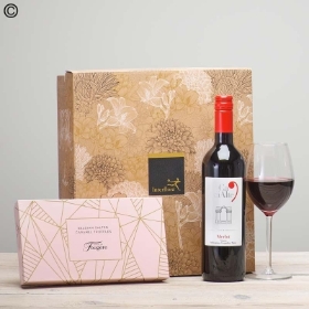 Red Wine and Salted Caramel Truffles Gift Set