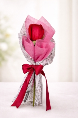 Lovely Single Red Rose