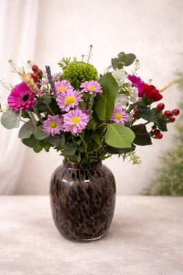 Speckle Brown Vase Arrangement