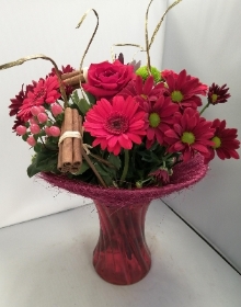 Festive Reds Vase