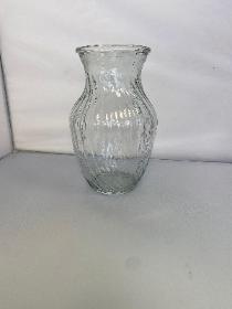 clear swirl vase