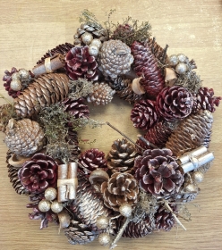 Dried christmas wreath