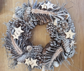 Dried christmas wreath