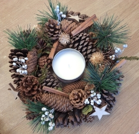 Dried christmas wreath